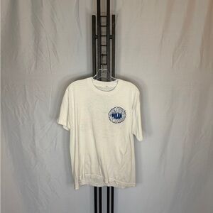 Screen Stars Cream Tee with Blue‎ Emblem